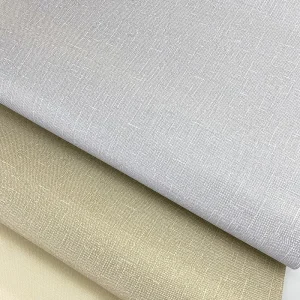 3D Linen Texture Non-Woven Wallpaper Moisture-Proof Sound-Absorbing Hotel Household Use Modern Wall Decoration Roll