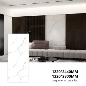 3D Marble PVC Wallpaper High Gloss Waterproof for Bathroom Bedroom Wall Decor Self-Adhesive Easy Peel & Paste