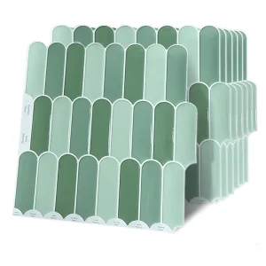 3D PU Wallpaper Peel and Stick Backsplash Tiles 12×12 Wall Tile Stickers for Kitchen Bathroom Laundry Room