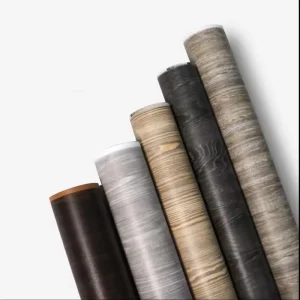 3D PVC Peel and Stick Fireproof Embossed Natural Wood Grain Wallpaper for Wall Decor Waterproof Application Hotels