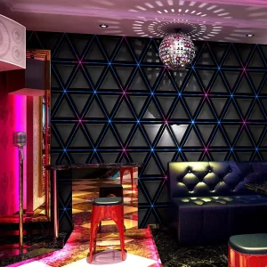 3D PVC Wallpaper KTV Bar Home Decor Paper Rolls
