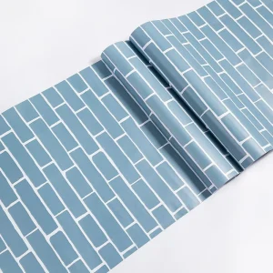 3D Peel Stick Wall Paper PVC Brick Pattern Modern Waterproof Moisture Proof Wallpapers for Home Decor Living Room Bedroom