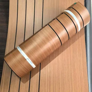 3D Peel and Stick Wall Panel With Half Groove Wall Wood Grain Panel 3D Self-adhesive Wall Panel for Interior Decoration