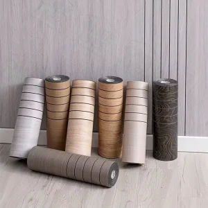 3D Peel and Stick Wall Panel With Half Groove Wall Wood Grain Panel Foam Peel and Stick 3D Wall Panel for Interior Decoration