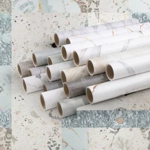 3D Printable Wallpaper Kitchen Decor Self adhesive Faux Marble Stone Vinyl Roll for Home Waterproof 60cm*3m Pvc Wall Panel