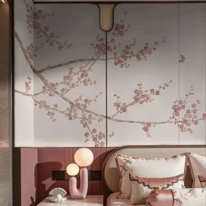 3D Printed Embroidered Floral Bird Wall Mural Custom Size Wallpaper for Living Room Bedroom Home Decoration