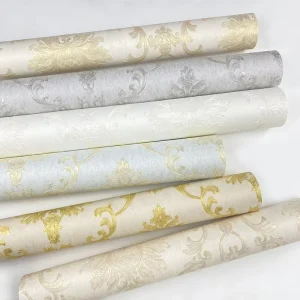 3D Relief Pattern Non woven Wallpaper for Warm Bedroom Living Room Villa Decoration Background Wallpaper