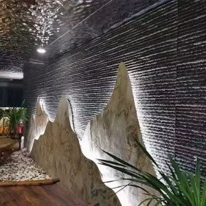 3D Ripple MCM Flexible Wall Panel Modern Texture Waterproof Lightweight for Exterior Wall Decor