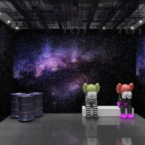 3D Sci Fi Space Industrial Style Wallpaper Home Decoration Cloth Starry Sky Background Hotel KTV Bar Private Room Glue coated