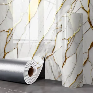 3D Self Adhesive Others Pop Blue Marble Design Wallpapers Decorative Wall Panels Marble Wallpaper Wall Panels Boards