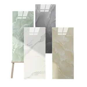 3D Self Adhesive Peel and Stick Waterproof Modern Wallpaper Removable Contact Paper (Tile/Marble Look) for Home Living Rooms