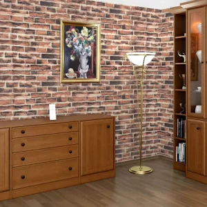 3D Self Adhesive Wall Paper Mural Nonwoven Striped Wallpaper for Interior Home Decoration