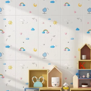 3D Self Adhesive Wallpaper Bedroom Textured Wall Panels