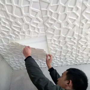 3D Self Adhesive Wallpaper Decoration Sticker for Roof Shading Suspended Ceiling Waterproof Wallpaper Ceiling Decoration