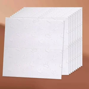 3D Self Adhesive Wallpaper Stripes Non woven Wallpaper Living Room TV Background Wall Foam Wallpaper