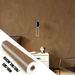 3D Self-Adhesive Wood Grain Wallpaper Thick Waterproof Peel and Stick Wall Panels for Home Decor