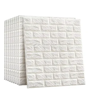 3D Self adhesive PE Foam Brick Wall Panel Modern Easy Installation Waterproof Wallpaper for Kitchen Living Room