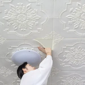 3D Self adhesive Wall Stickers for Roof Shading Suspended Ceiling Waterproof Wallpaper Ceiling Decoration Wallpaper