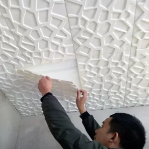 3D Self-adhesive Wallpaper Decoration Sticker for Roof Shading Suspended Ceiling Waterproof Wallpaper Ceiling Decoration