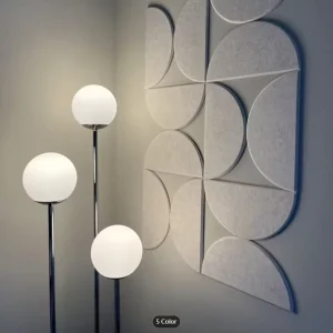 3D Semi Circle Polyester Felt Panels Creative Photo Wall Decorative Wall Sticker Birthday Eco Friendly Reusable Home Decor