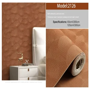 3D Soft Porcelain PVC Self Adhesive Wallpaper
