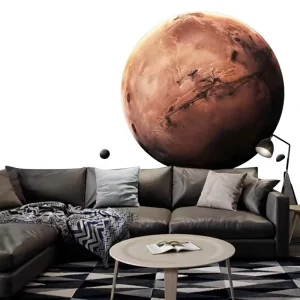 3D Space Moon Mars Geometric Waterproof Background Wallpaper Industrial Design Entertainment Bar Pool Science Museum KTV Live