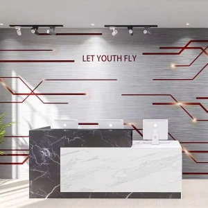 3D Technology Industrial Waterproof Mould Proof Seamless Fabric Wallpaper Easy 1 Year Warranty for KTV Company Bar Esports Hall