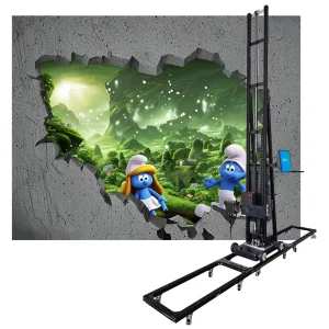 3D UV Vertical Wall Printing Machine Glass Tile Wood Photo Wall Mural Paper Printer
