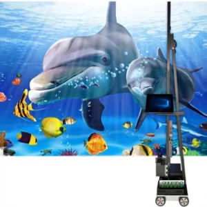 3D Vertical UV Inkjet Wall Printer Double for I1600 Height Laser Positioning Auto Leveling Wall Mural Printing Machine