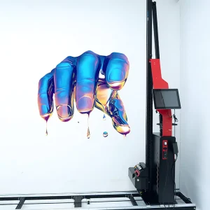 3D Vertical Wall Glass Metal Wood Ceramic Mural Art Direct Inkjet Printer Machine