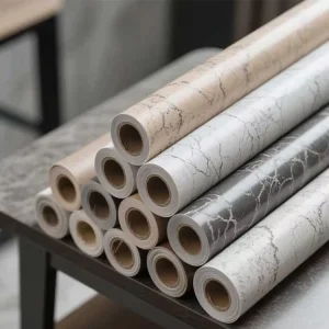 3D Vinyl Waterproof Self Adhesive Cement Sticker Black Peel and Stick Wallpaper Concrete Wall Covering