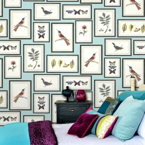 3D Vivid Flower and Bird Painting Frame Design Living Room Bedroom Dining Room Wallpaper Home Decoration