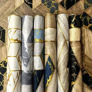3D Wallpaper Rolls Non woven Fabric PVC Surface Living Room TV Background Wall Bedroom Modern House Decor