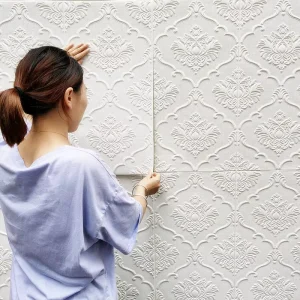 3D Wallpaper Self Adhesive Bedroom Warm TV Background Wall Sticker Foam Wall Sticker Decoration Sticker