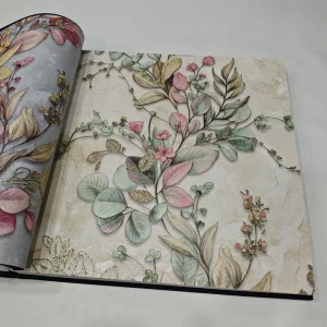 3D Wallpaper Vinyl Wallpaper 53cm WallCovering Factory Home Decor Wall Paper Modern Floral Leaves Patterns PVC Wallpapers