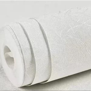 3D White Peel and Stick Wallpaper Self Adhesive Embossed White Removable Kitchen Wallpaper Vinyl Silk Textured Wallpaper Cabinet