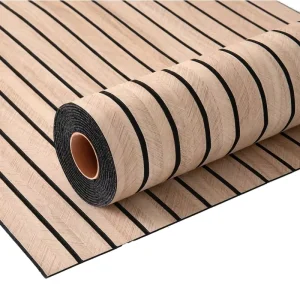 3D Wood Grain Stripe Modern Waterproof Self Adhesive Wallpaper Roll with Anti static Function for Hotel Apartment DIY Home Decor
