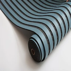 3D Wooden Pattern Grilled Wallpaper Wall Sticker Self-Adhesive Waterproof for Home Wall Decoration
