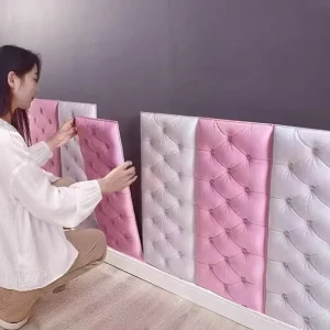 3D XPE Anti Collision Soft Bag Wall Sticker Waterproof Bedside Panel for Children 3D Wall Decal