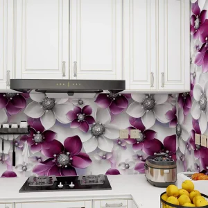 3d Flower Peel and Stick Wallpaper Floral Self Adhesive Contact Paper for Bedroom Living Room