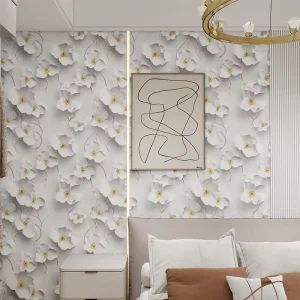 3d Interior Papel Tapiz Para Pared 3d Wall Panel Large Flower Background Mural Wall Paper for Wall