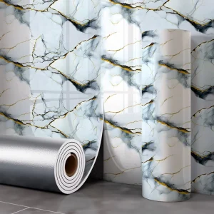 40x300cm Modern Geometric Marble Self-Adhesive PVC Wallpaper Easy Install Waterproof Living Room Kitchen Decor Panels