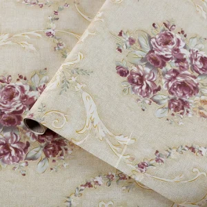 45*200cm Custom Waterproof Modern Floral Self Adhesive Wallpaper for Bedroom and Living Room Household Decor