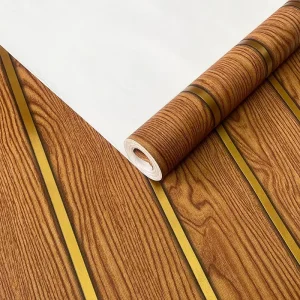 45cm*10m 3D Wallpapers New Design Wallpaper Wood Grain Peel and Stick Home Hotel Wall Decor