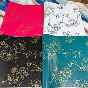 45cm*10m Modern Waterproof Rose Pattern Peel and Stick PVC Adhesive Floral Wallpaper Wall Sticker