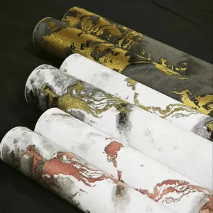 45cm*10m PVC Floral Pattern Self adhesive Waterproof Mould Proof Multi Color Wallpaper for Modern Bedroom Living Room