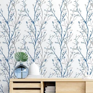 45cm*10m Self Adhesive Modern Floral Waterproof Wall Paper Rolls for Bedroom & Apartment Use