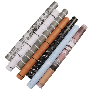45cm Width Flexible Length Waterproof Adhesive PVC Geometric Pattern Decorative Wallpapers Stickers for Bedroom