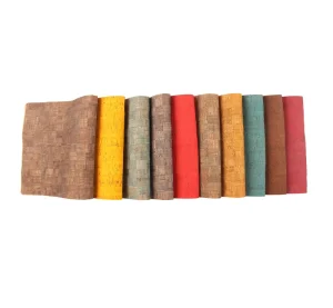 45x30cm Cork Fabric Random Pieces for Drawer Mats Cardholders Bags Earrings Hair Bows Handmade Friendly