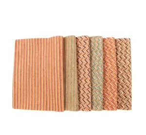 45x30cm Thread Strip Cork Fabric PU Synthetic Leather Sheet FSC-Certified for Toy Car Seats & Premium Packaging